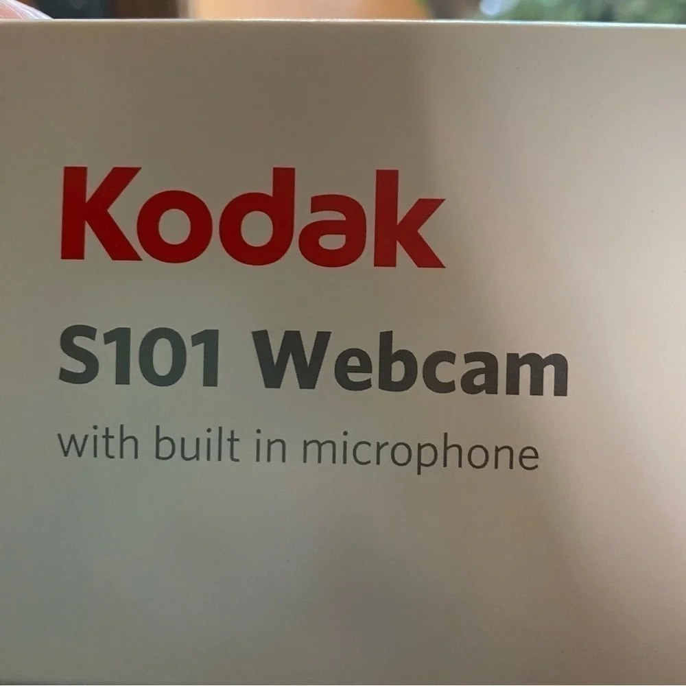 NEW Kodak Webcam Built In Microphone S101 Package Mac or Windows NEW
